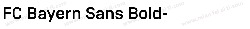 FC Bayern Sans Bold字体转换